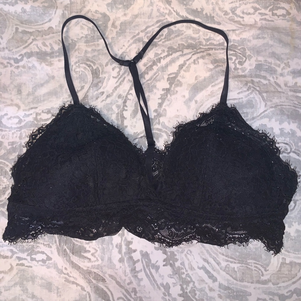 Aerie by Aeropostale Black Lace Bralette